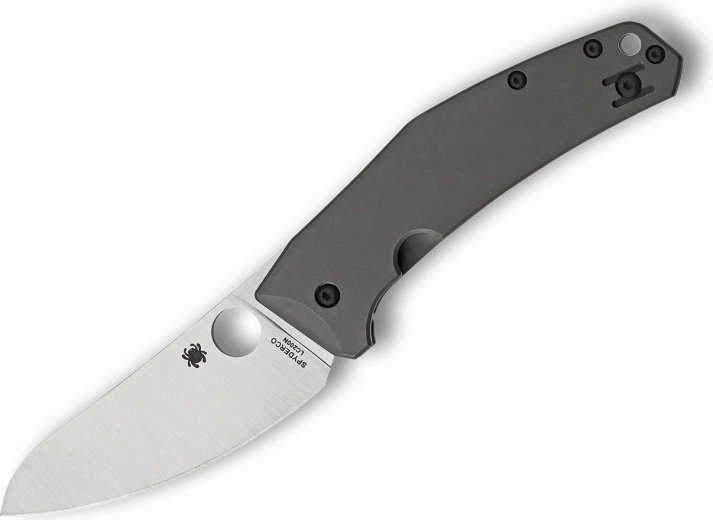 Couteau pliant Spyderco SpydieChef, titane, satin, 8,4 cm