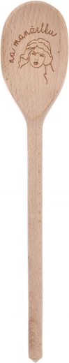 Cuillère en bois avec inscription « Pour l’épouse » 30 cm