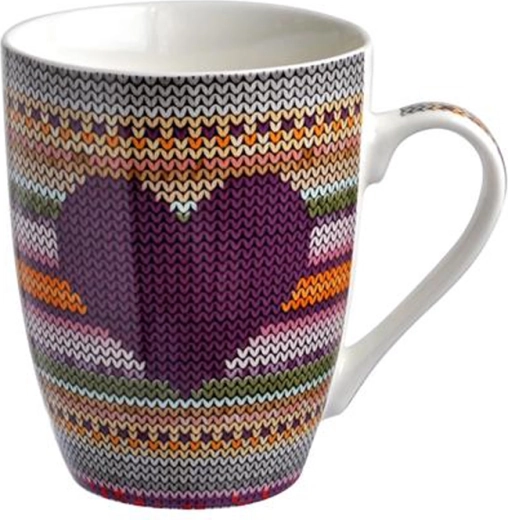 Mug en céramique motif tricot 350 ml