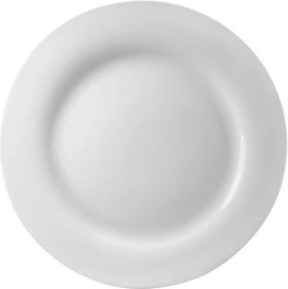 Assiette plate en porcelaine 24 cm blanche