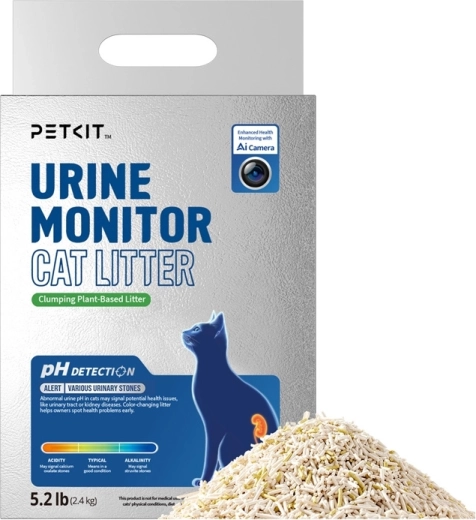 Petkit urine monitor – litière végétale agglomérante avec indication du pH - 1 pièce