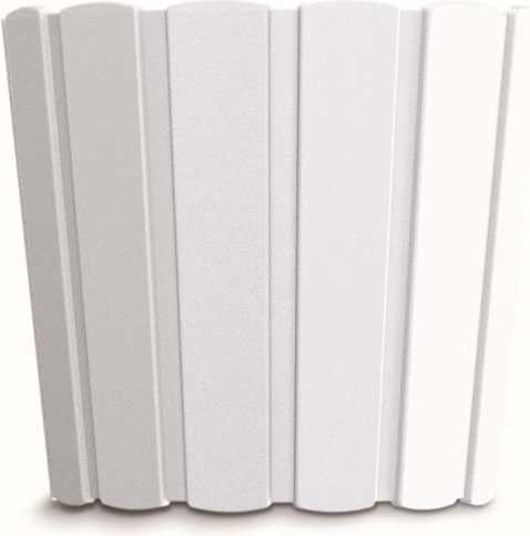 Pot de fleurs en plastique Boardee Basic 28,5 cm blanc