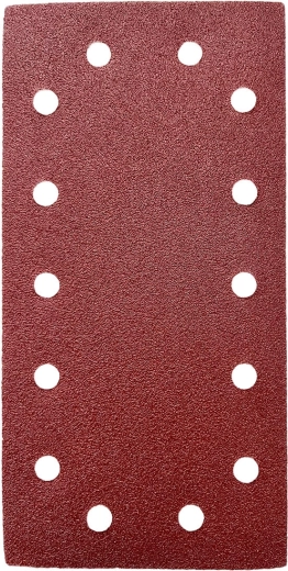 Découpe abrasive 115 × 230 mm, grain 80, 14 trous, fixation Velcro (5 pcs)