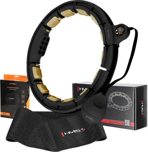 Set de hula hoop de massage HMS HHM13 avec poids et ceinture amincissante BR163