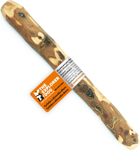 Explorer Dog bâton à mâcher en bois d’olivier pour chiens S