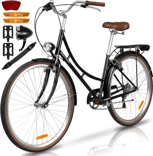 Vélo de ville femme Avilo black