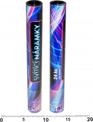 Bracelets lumineux – lot de 24 pièces en tube