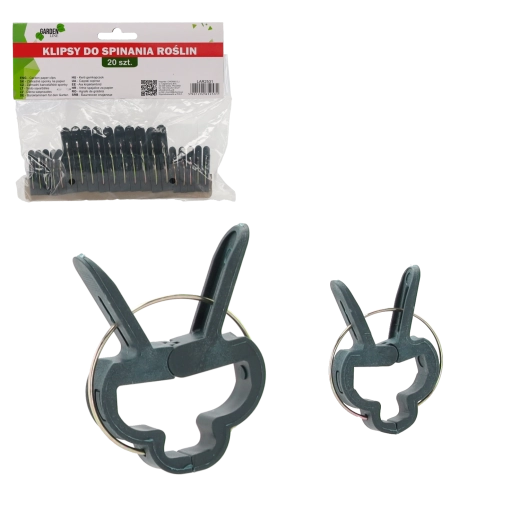 Lot de 20 pinces de jardin pour plantes 4,5 × 2,8 × 0,6 cm