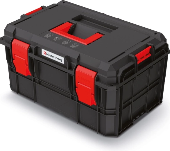 Mallette à outils modulaire X-Block Pro, 546 × 380 × 307 mm, noire