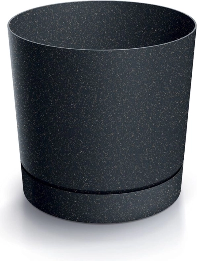 Cache-pot TUBO P Eco Wood 12,8 cm anthracite