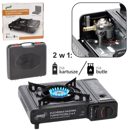 Réchaud à gaz de voyage pour cartouche 34 × 25 × 8 cm