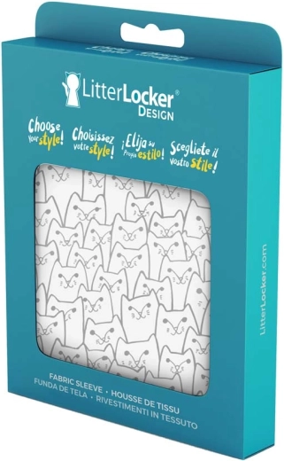 Housse textile LITTER LOCKER pour poubelle Design Cats