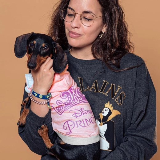 Vêtement pour chien Disney Princesses avec capuche rose taille XS - 1 pièce