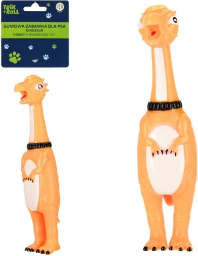 Dinosaure en caoutchouc avec couineur pour chien