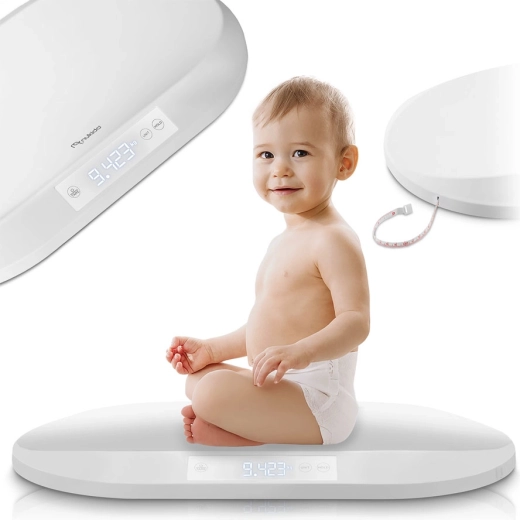 Pèse-bébé électronique Nukido avec ruban de mesure et précision de 5 g