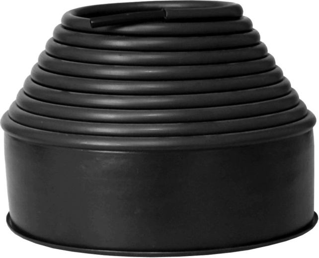 Bordure de pelouse en plastique JACOB 10 × 600 cm, noire