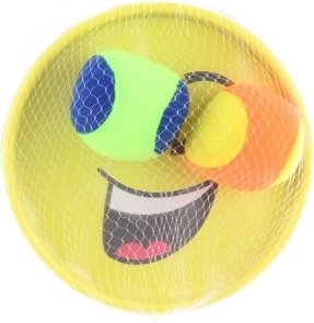 Catchball en plastique avec sourire – set pour enfants