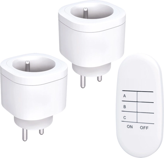 Prises télécommandées Solight avec télécommande - 3 pièces