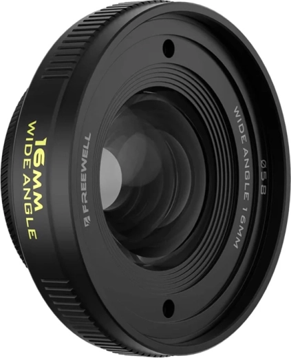 Objectif grand angle Freewell 16 mm avec filetage 17 mm