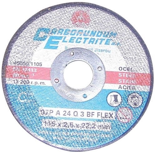 Disque à tronçonner pour acier et inox 115 × 1,6 × 22,2 mm