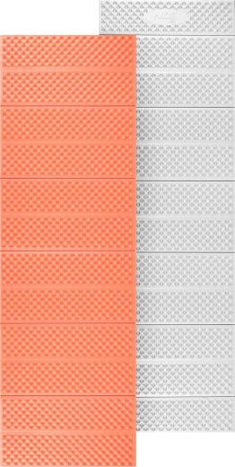 Matelas en mousse pliant avec couche réfléchissante en aluminium, orange