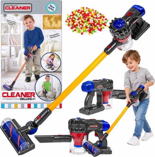 Aspirateur-balai pour enfants avec son et embouts interchangeables