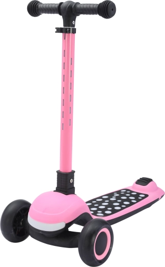 Trottinette enfant Sparkys 3-en-1 pliable lumineuse avec musique – noire