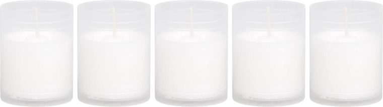 Bougie de cimetière de rechange blanche 5 cm (5 pcs)