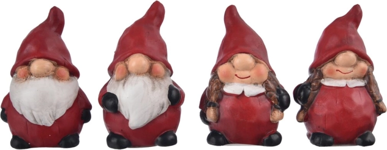 Lutin en terre cuite rouge – figurine décorative