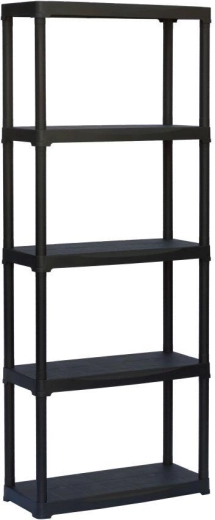 Étagère en plastique 700 × 300 × 1760 mm, 5 étagères