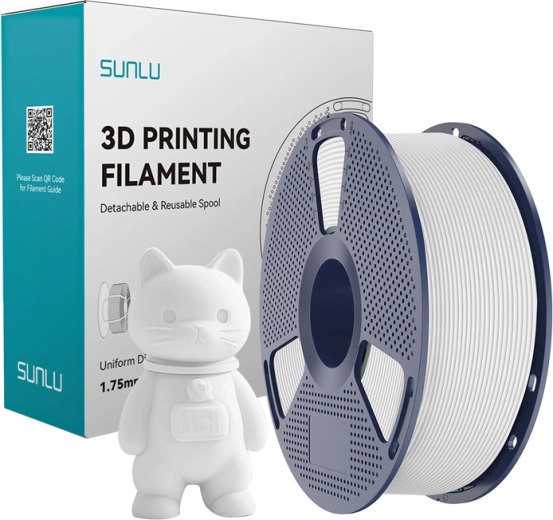 Filament Sunlu PLA Matte blanc