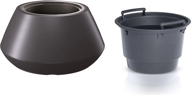 Pot de fleurs avec insert 58,2 cm anthracite
