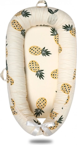 Couverture / nid bébé 90×50 cm - motif ananas