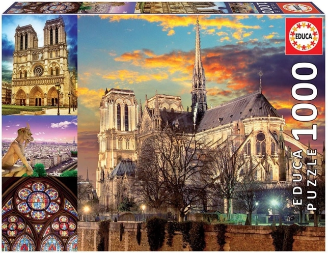 Puzzle Collage Notre Dame 1000 pièces