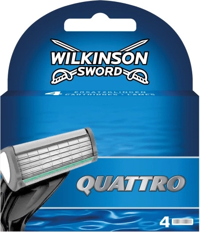 Lames de rasoir de rechange WILKINSON QUATTRO, 4 pièces
