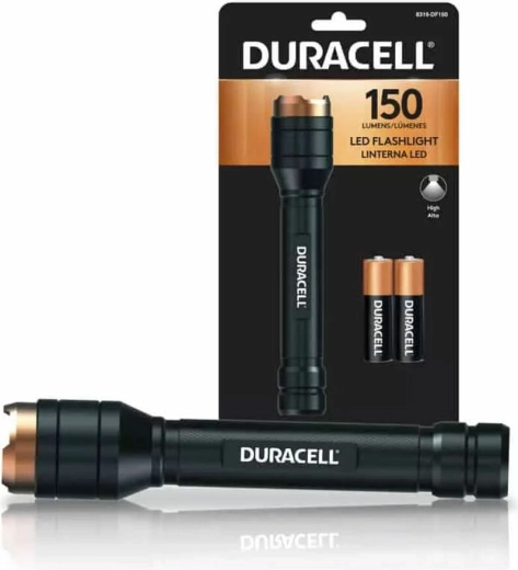 Lampe de poche en aluminium Duracell 2× AAA 150 lm
