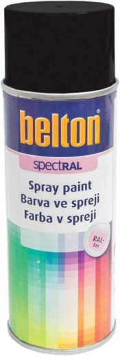Peinture en spray BELTON RAL 9005 noir brillant 400 ml