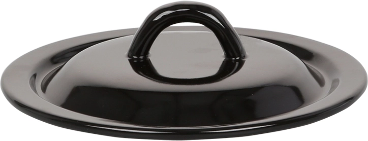 Couvercle émaillé 20 cm noir Silesia Rybnik
