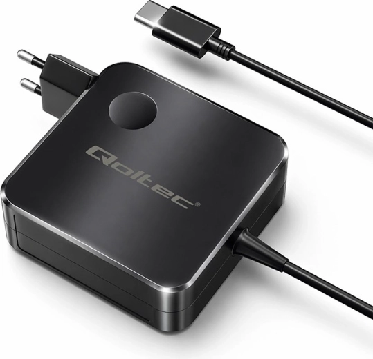Chargeur secteur Qoltec GaN 65 W USB‑C PD avec PPS