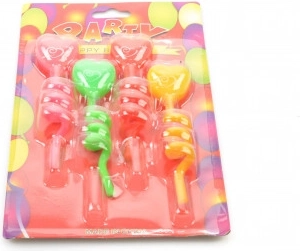 Bougies d’anniversaire, set de petits cœurs 9,5 cm