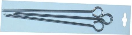 Aiguilles à brochettes en inox 35 cm (4 pcs)