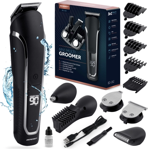 Berdsen set de rasage et de tonte 6‑en‑1 Barber Master noir