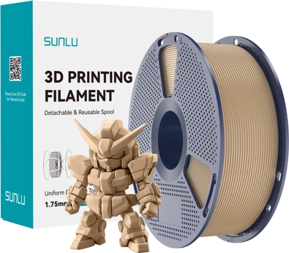Filament SUNLU PLA+ 2.0 1,75 mm – chêne