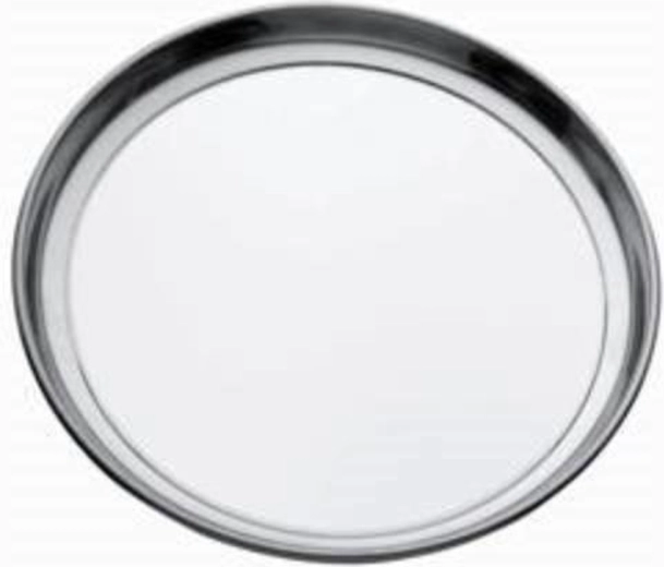 Plateau rond en inox 32,5 cm