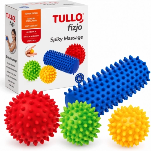Set de massage Tullo avec picots, 4 pièces
