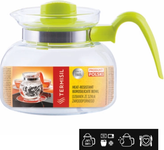 Pichet en verre résistant à la chaleur 1 l TERMISIL Maja