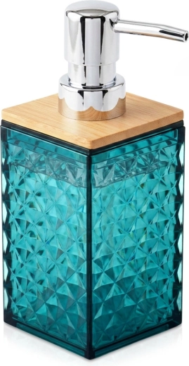 Distributeur turquoise pour savon liquide 300 ml - 1 pièce