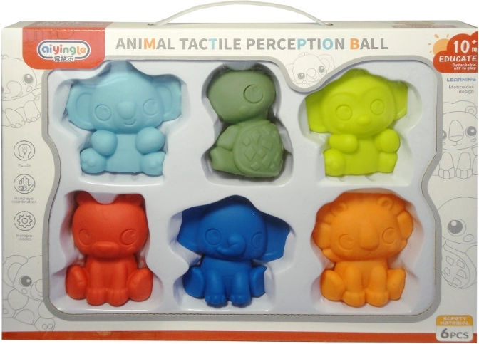 Animaux en vinyle pour bébés – hochets sifflants et anneaux de dentition