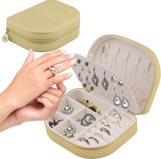 Boîte à bijoux de voyage Massido MS-707 – or