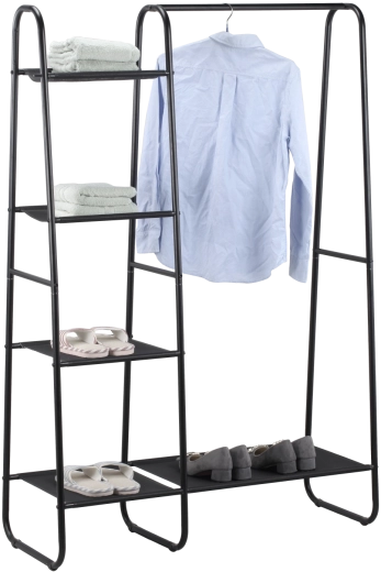Porte-vêtements sur pied avec 4 étagères 100 × 40 × 150 cm - 1 pièce